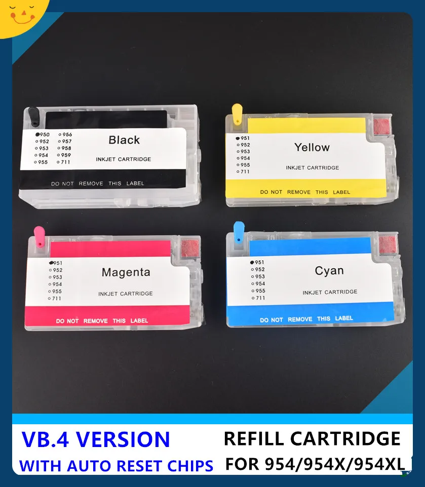 

For HP 954 954X refillable ink cartridge For HP Officejet Pro 7720 7740 8210 8702 8710 8720 8725 8730 8740 printer VB.4 ARC Chip