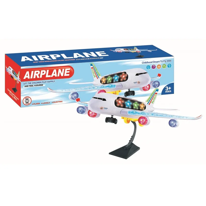 

Large Size Universal Wheel Airplane Model Passenger Plane Light Included Light Music Toy Children Boy Model Plane Toy