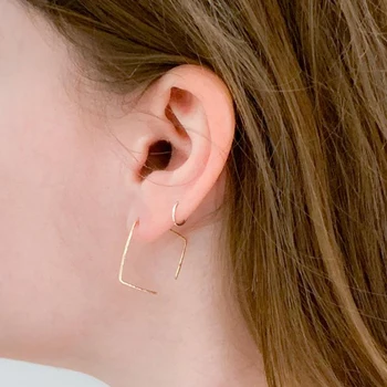 

925 Silver Hammered Circle Earrings Handmade Jewelry Gold Wrap Oorbellen Vintage Boho Orecchini Pendientes Earrings For Women
