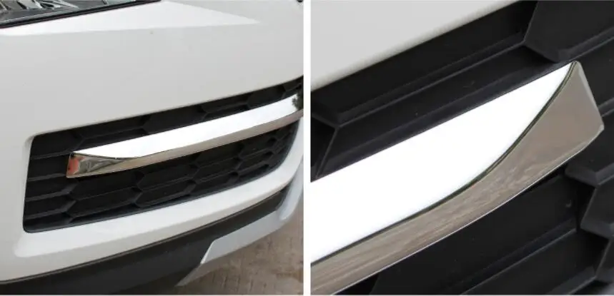 Применение только для Skoda Kodiaq Средний украшение-сетка яркая полоса переустановка передний стикер на бар наружное украшение