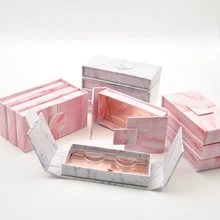 10/Упаковка коробка для ресниц коробки для ресниц упаковка Пользовательский логотип искусственная норка лента накладных ресниц мраморный пустой чехол оптом поставщик