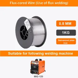 KEYUE – fil à souder MIG sans gaz, 0.8mm 1.0mm, fourré, auto blindage, sans gaz, fil d'acier au carbone E71T GS pour machine à souder mig 