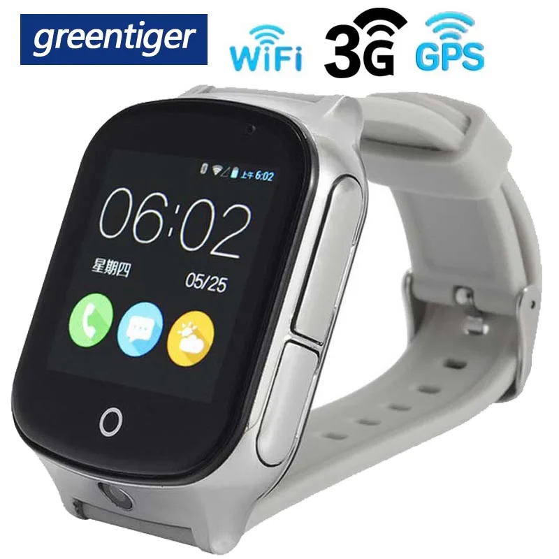 Greentiger gps 3g A19 умные детские часы wifi SOS LBS камера Детские Смарт-часы поиск аварийный