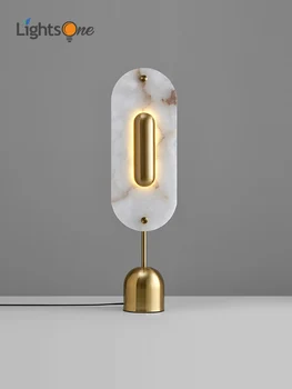 

Light luxury living room table lamp modern creative wrought iron study bedroom bedside lamp