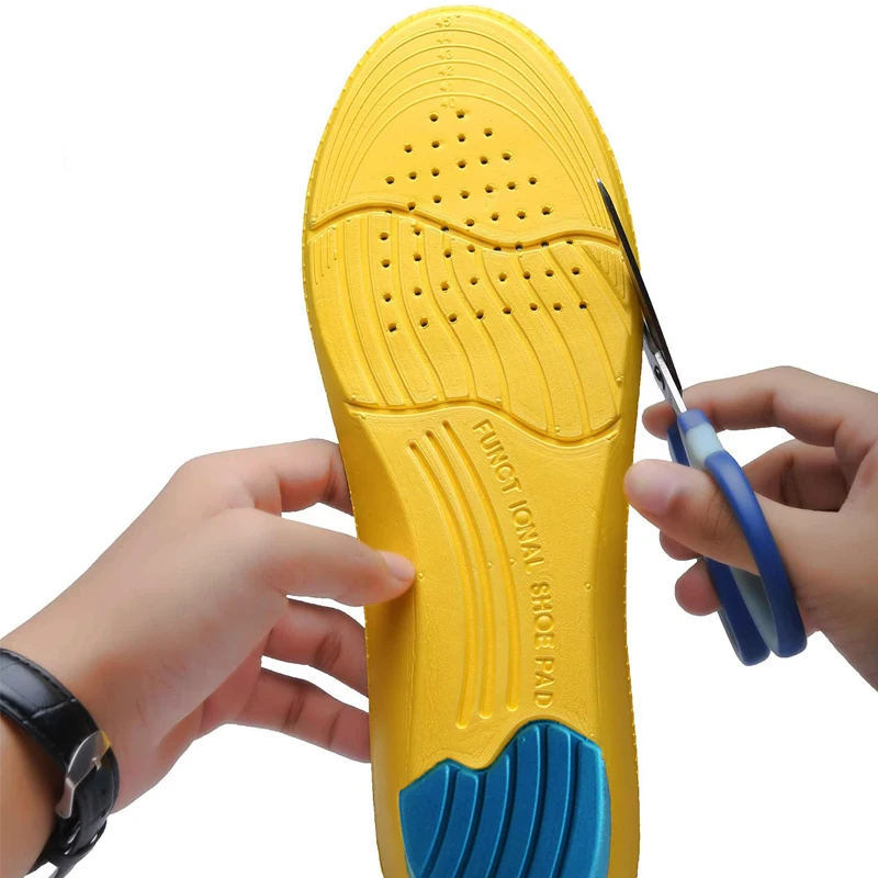Sport Damping Insoles Support High Arch Insoles Stretch Breathable Feet Soles Pad Orthotic Shoes Running Cushion Unisex Insoles 4