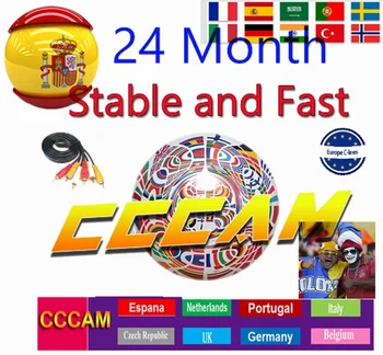 

2020 Spain Cccam 4K hd server Europe 7 lines Poland Portugal Italy 12 month tv cinebox satellite receptor