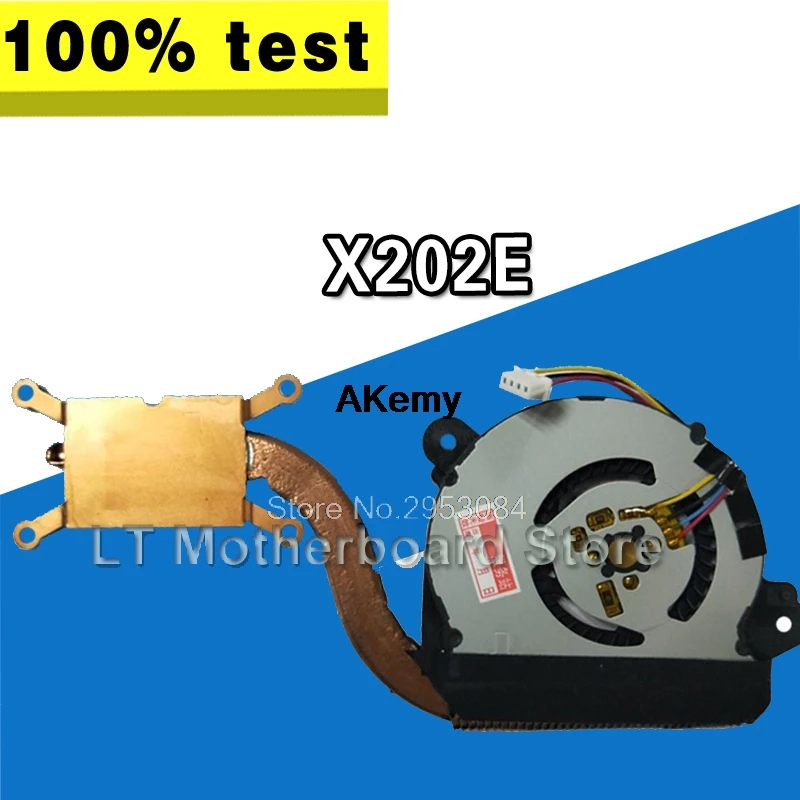 Радиатор для ноутбука For Asus VivoBook X202E S200E X201E Q200E X201EP X201EV вентилятор охлаждения