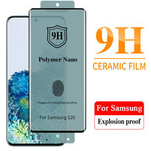 Full Glue Cover Soft Ceramic Tempered Glass For Samsung Galaxy S20 Ultra S20 S10 S9 S8 Note 10 Plus Note 9 8 Screen Protector