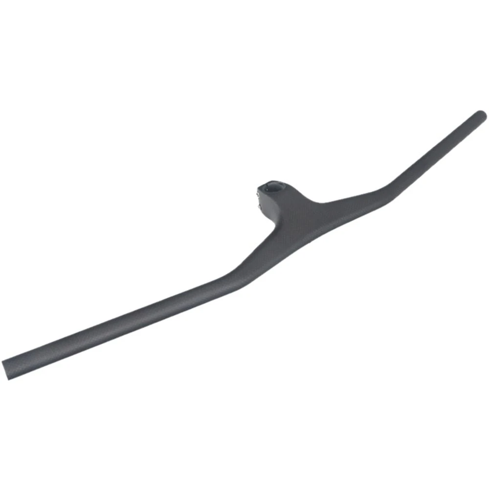 

Toseek Full Carbon Fiber Bike Handlebar One-Shaped Mtb Handlebar With-17 Degree Stem 3K Matte Bicycle Handle Bar