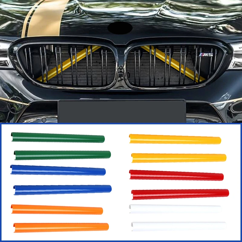 Herbests Streifen Kühlergrill Einsatz Zierleiste für BMW X3 F25 G01 X4 G02  X5 G05,Auto Frontgrill Abdeckung Dekoration Trim 2 Stück Kompatibel für BMW  X3 X4 X5 2018-2021 Autozubehör : : Auto 