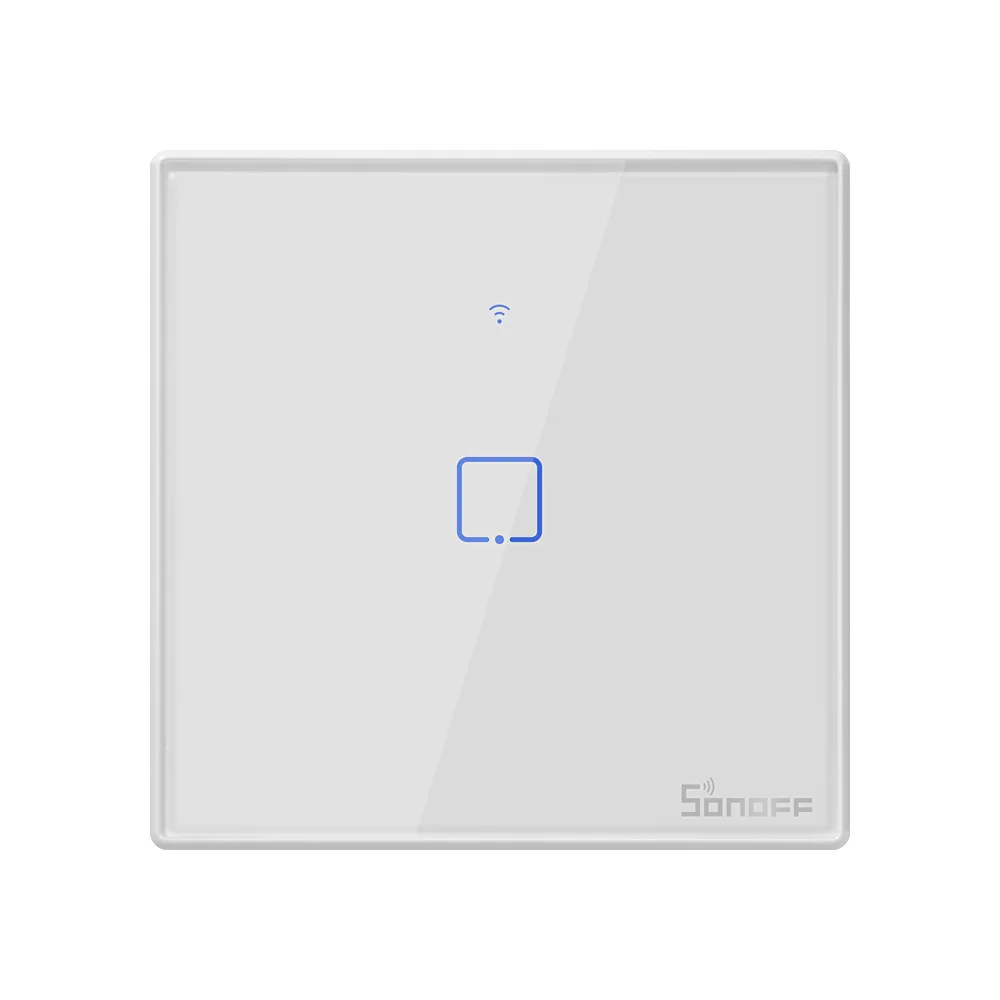 Интеллектуальный выключатель света Sonoff TX T2/T3 EU/UK Smart WiFi RF 433/приложение/сенсорное управление настенный выключатель света 1/2/3 Gang 86 Тип настенный сенсорный переключатель умный дом пульт дистанционного управления