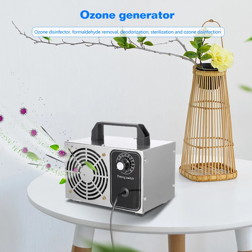 

28/10/24g/h Ozone Generator Home Hospital Air Purifier Ozonator with Timing Switch Uv Disinfection Box Cleaning Device
