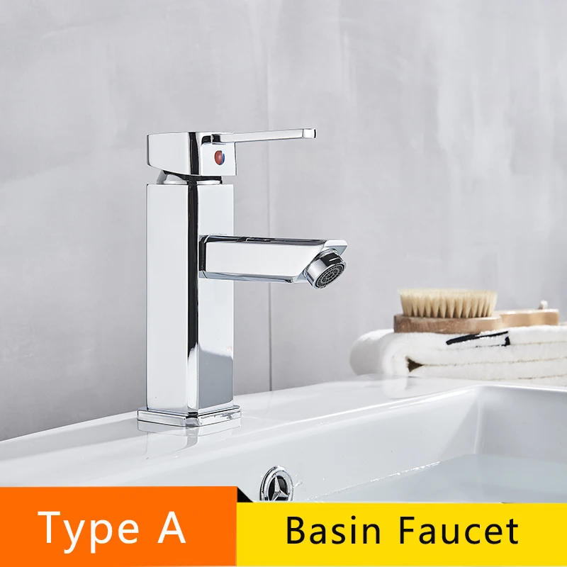 Modern Style Free Shipping Senlesen Basin Faucet Cold and Hot Water Mixer Torneira Da Bacia Single Handle Bathroom Tap - Цвет: Type A