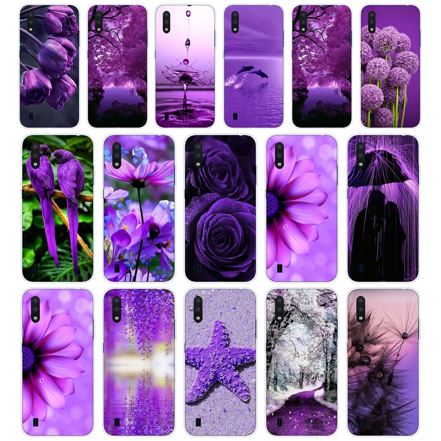 Samsung A01 Phone Case Purple Samsung Galaxy M11 Phone Case 41 Soft Silicone Tpu Aliexpress