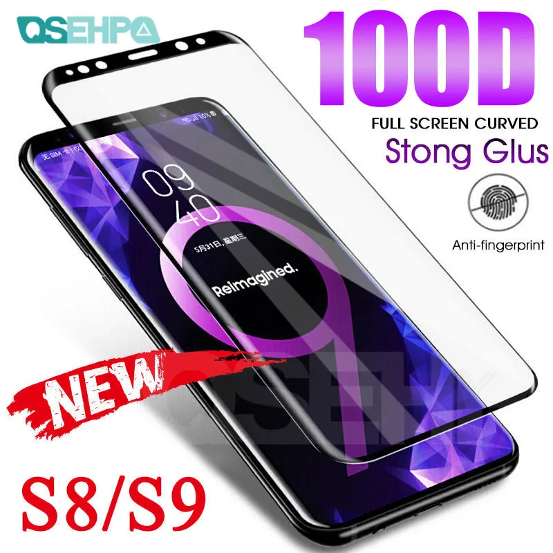 

100D Full Curved Tempered Glass For Samsung Galaxy Note 10 S10 S9 S8 Plus S10e Screen Protector Note 9 8 S7 Edge Protective Film