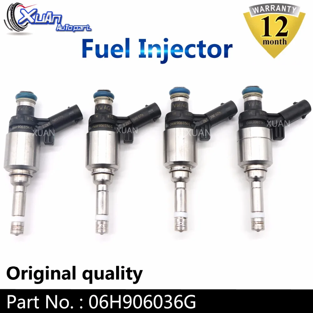 Топливная форсунка XUAN 06H906036G для VOLKSWAGEN BEETLE CC EOS Golf PASSAT TIGUAN Audi A3 A4 A5 A6 TT Q5 Quattro 2 0 T
