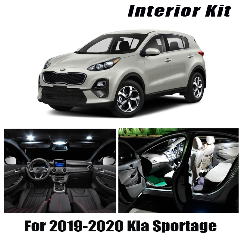 Светодиодный светильник для салона автомобиля 10x Canbus белый Kia Sportage 2019
