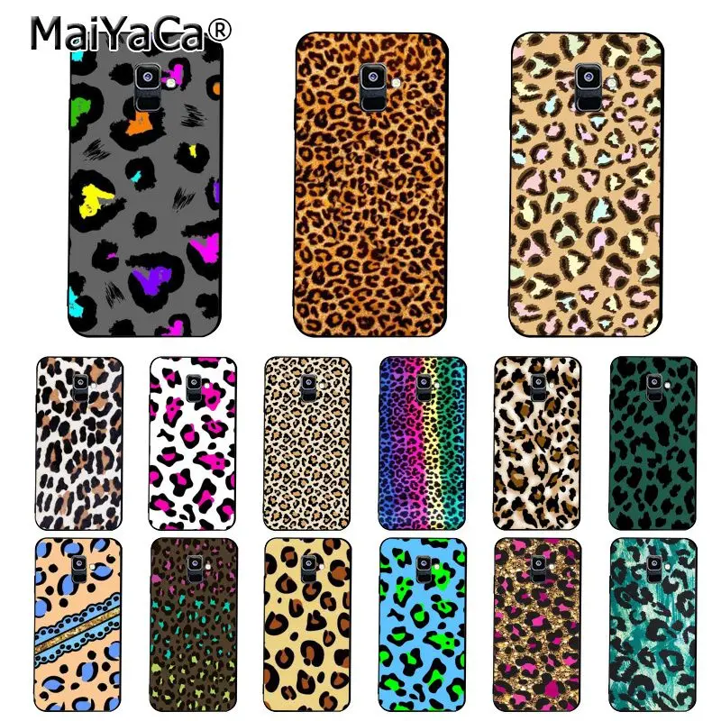 

MaiYaCa Fashion Tiger Printed Leopard Panther Phone Case For Samsung Galaxy A7 A8 A6 Plus A750 A9 2018 A50 A70 A20 A30 A40
