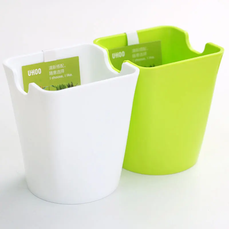 

New Office Organizer Desktop Pen Storage Box Pencil Brush Pot Pen Holder Makeup Brush Plastic Container Home