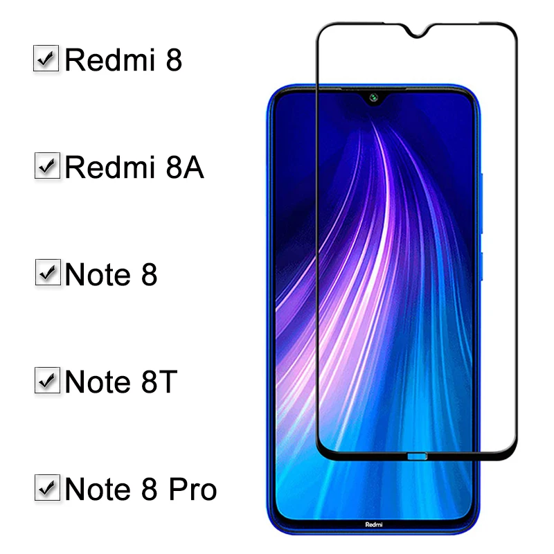 Защитное стекло для Xiomi Redmi Note 8 t a 8 t 8a pro Note8 Note8t Redmi8a 7a Note 8Pro t8 защитная пленка из закаленного стекла