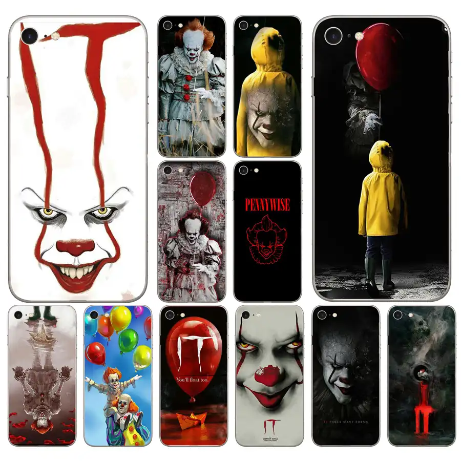 291dd Pennywise The Clown Horror Soft Silicone Cover Case For Iphone 5 5s Se 6 6s 8 Plus 7 7 Plus X Xs Sr Max Case Phone Case Covers Aliexpress