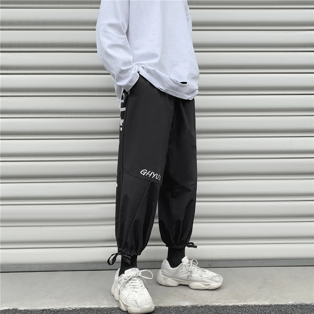 

Harajuku Streetwear Ankle-Length Pants for Mens Casual Beam Pant Leggings Designer Original Baggy Harem Pants Men Japanese Pants