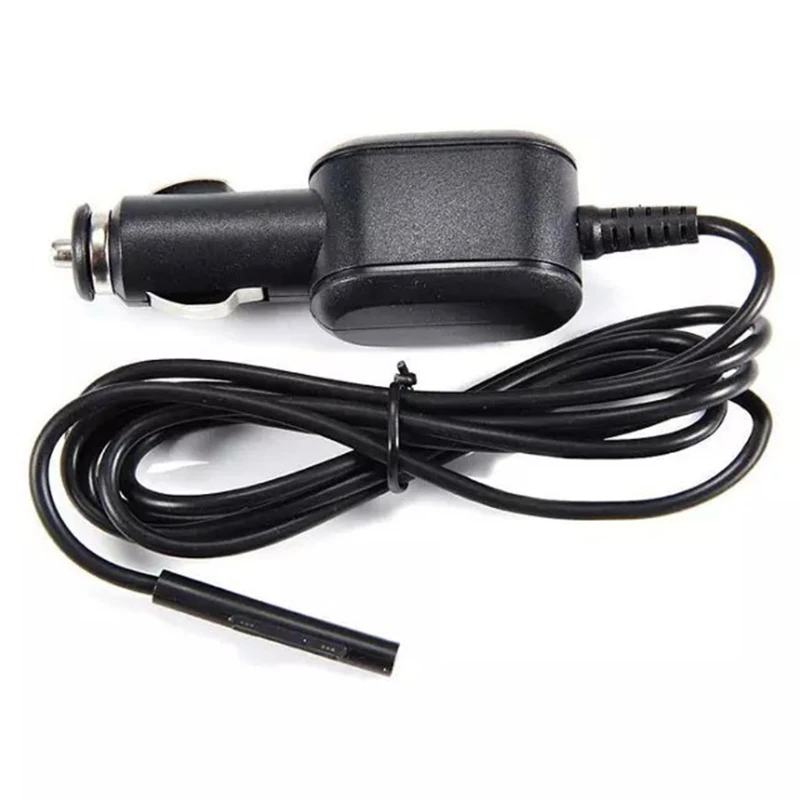 15V 3A Laptop Car Charger with Cable Portable and Quickly USB Output Power Charger Adapter Cable Surface Pro 7/6/5/4/3