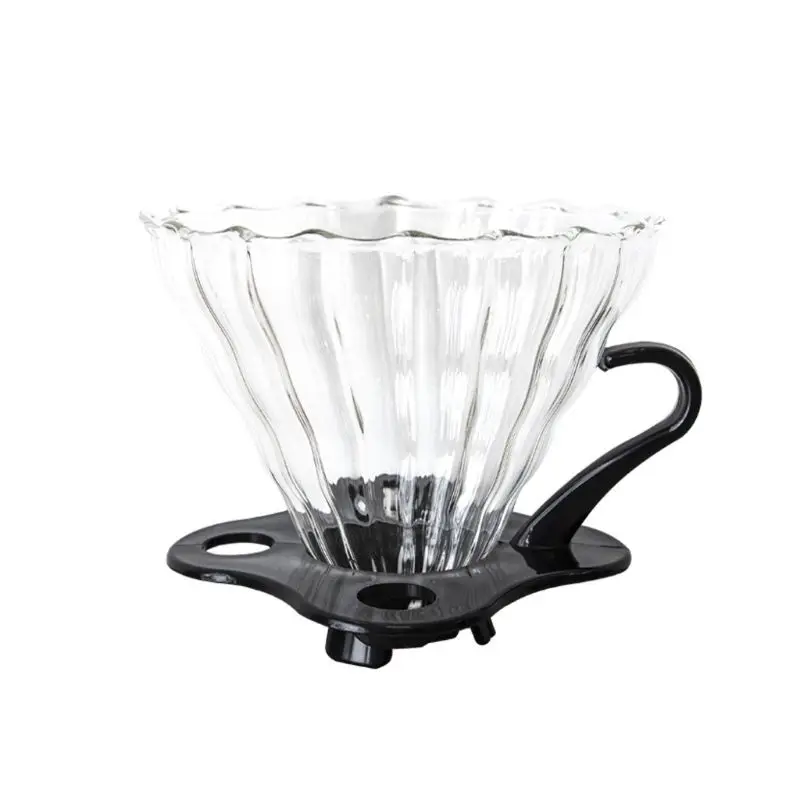 

Glass Pour over Coffee Funnel Dripper Clever Coffee Cone Brewer Filter