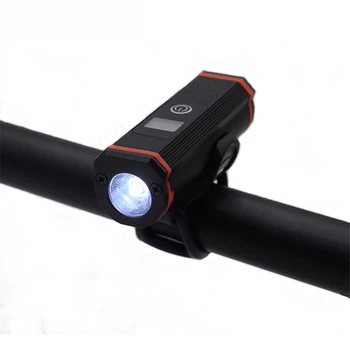 

XANES XL37 900LM Bike Front Light IPX6 Waterproof Warning Light 5 Modes Riding Rechargeable Night Lamp LCD Display Torch Lantern
