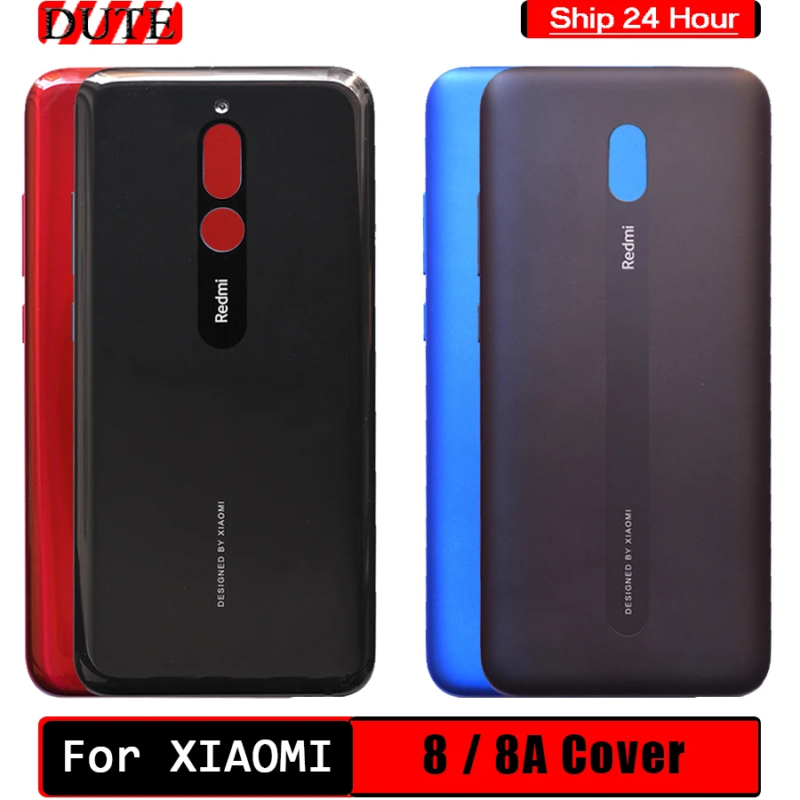 Задняя крышка батарейного отсека для Xiaomi Redmi 8A стеклянная 8 задняя панель|Корпусы