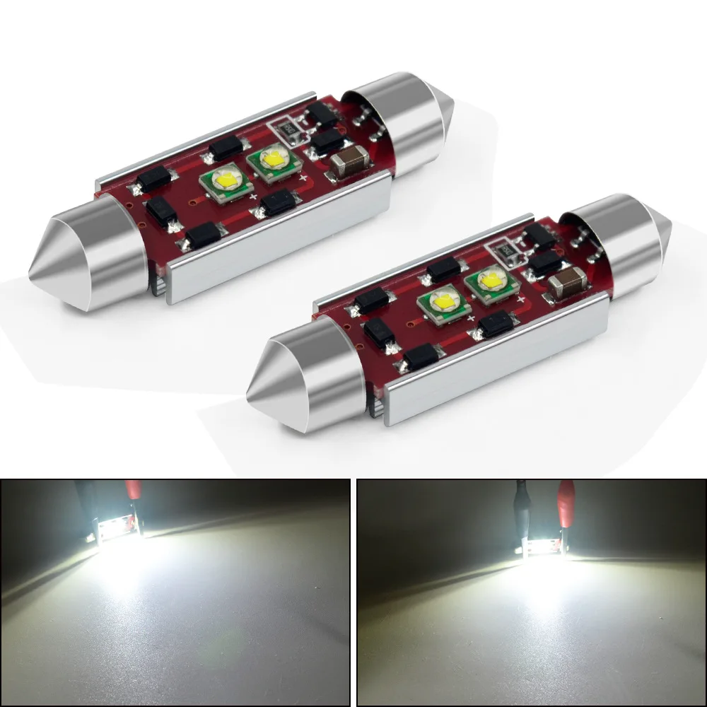 

Manufacturers Direct Selling Car LED Double-Pointed-3030-2smd- 36mm Wide Voltage Roof Light Reading Light License Plate Light