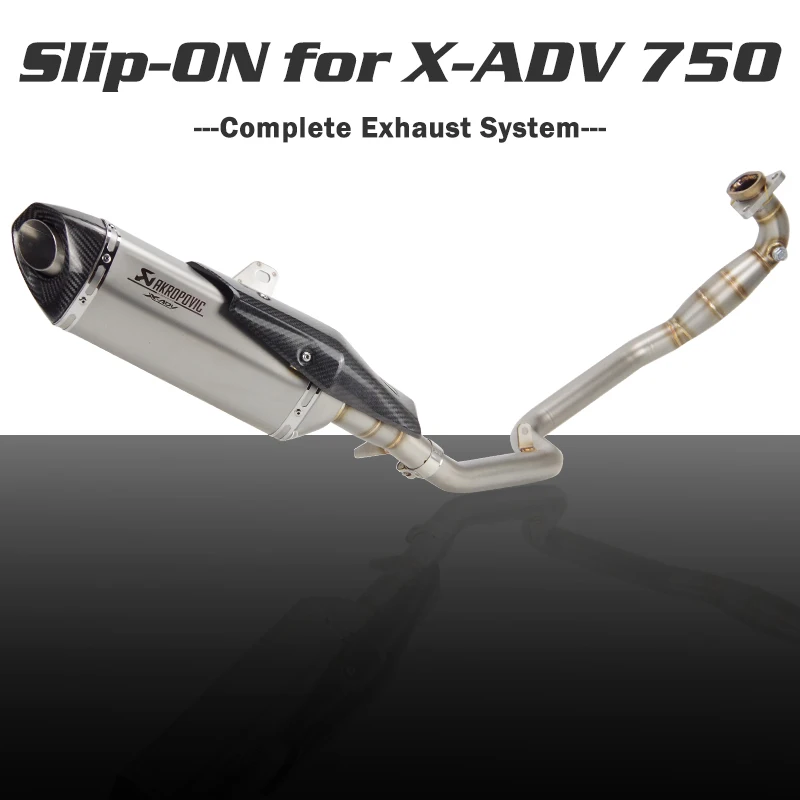 X-ADV 750 Slip-On мотоцикл глушитель передние трубы заголовки с Akrapovic глушитель для Honda X-ADV xadv 750