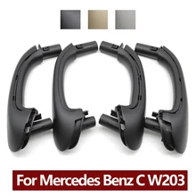 Ensemble de poignées de porte intérieures de voiture, 4 pièces, pour Mercedes Benz W203 classe C Sedan 2000 – 2007