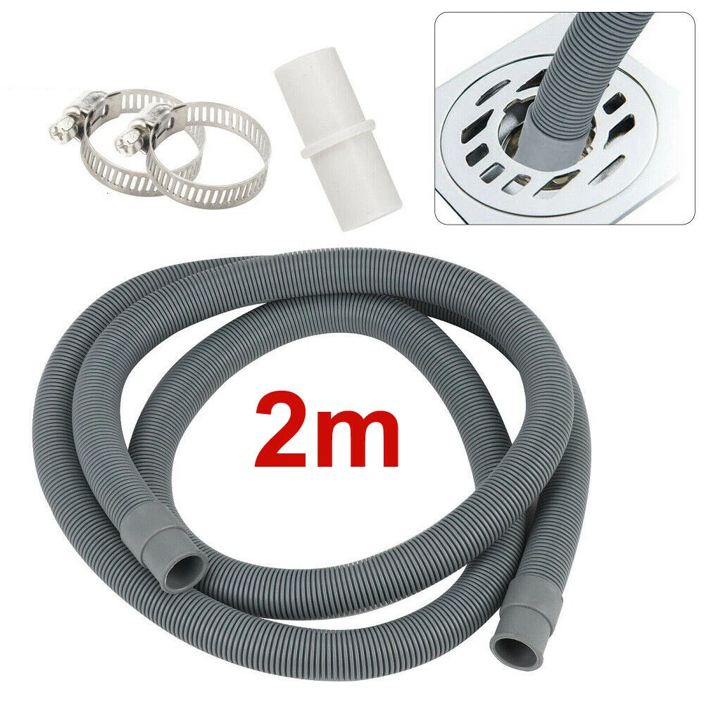 Washing Machine Drain Hose Extension Pipe With Hose Clamps Washer