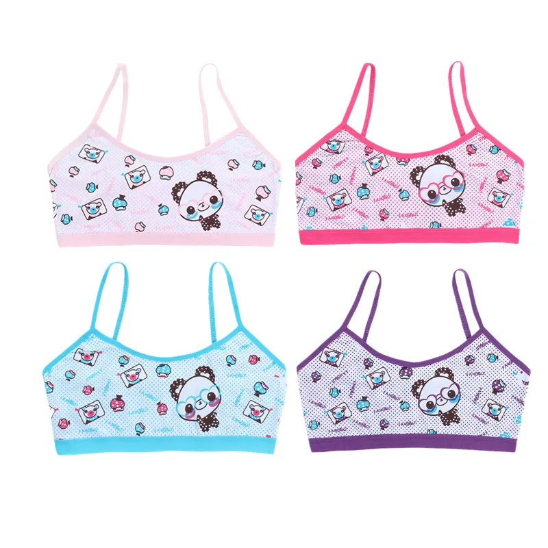 Lot de 4 soutiens-gorge pour filles | Spot, soutien-gorge fin, pour jeunes filles de 8 à 14 ans, été (lot de 4)