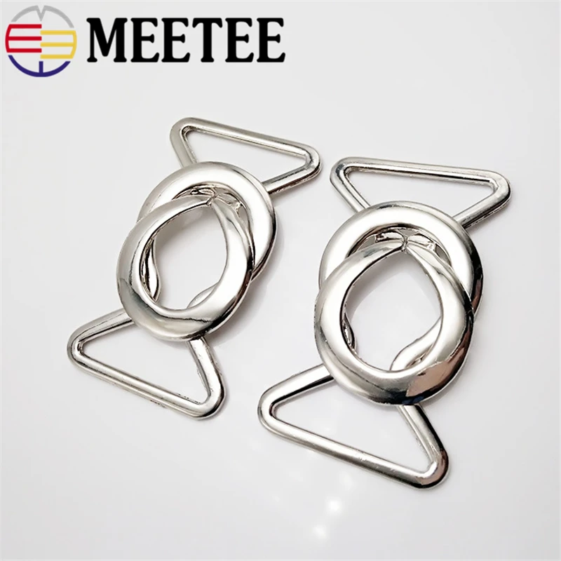 Металлическая застежка Meetee для пальто и кожаных пуговиц 2/4/10 шт. 23/31 мм сумок