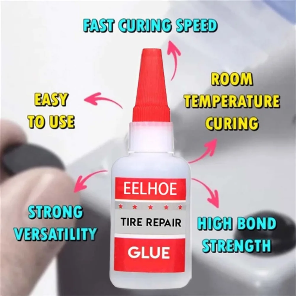 20ml Powerful tire rubber strong quick-drying glue bonding plastic metal plastic clothing spike rubber shear strength 22MPa 20N7 (7)