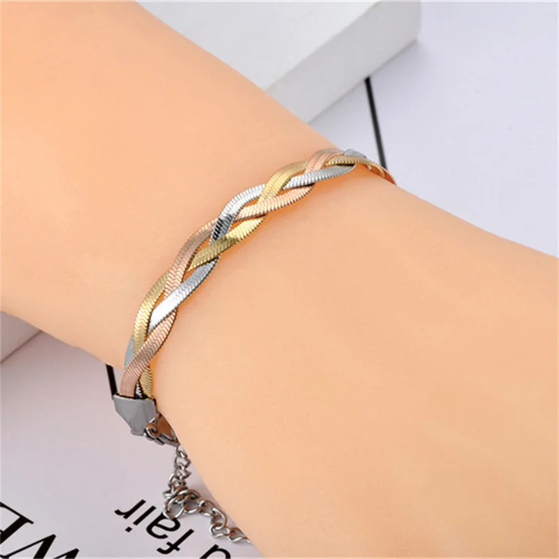Jewelry Blade Braided Bracelet Hip Hop Party Gifts - Image 2