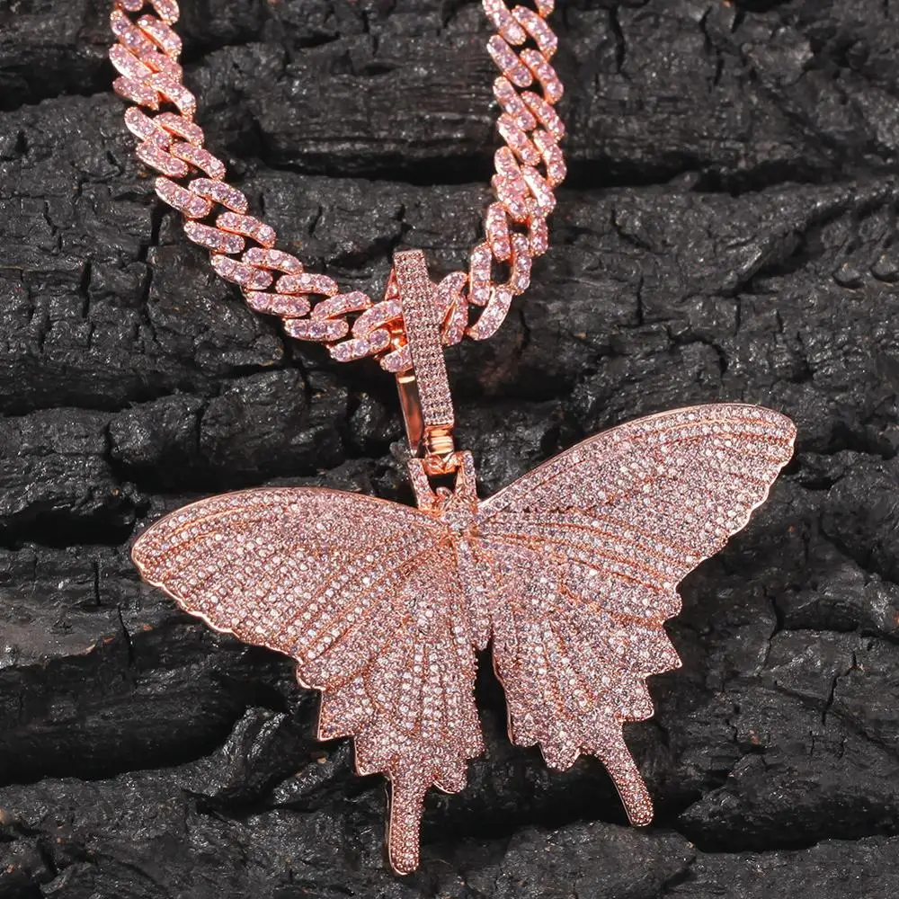 Big Butterfly Animal Pendant Necklace 
