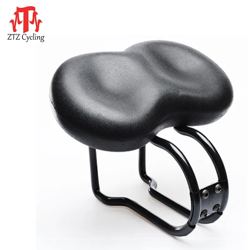 

ZTZ Comfort Bicycle Saddle Soft Wide Bike Cushion With Waterproof, Dual Shock Absorbing, Replacement for Mountain Bikes Seat