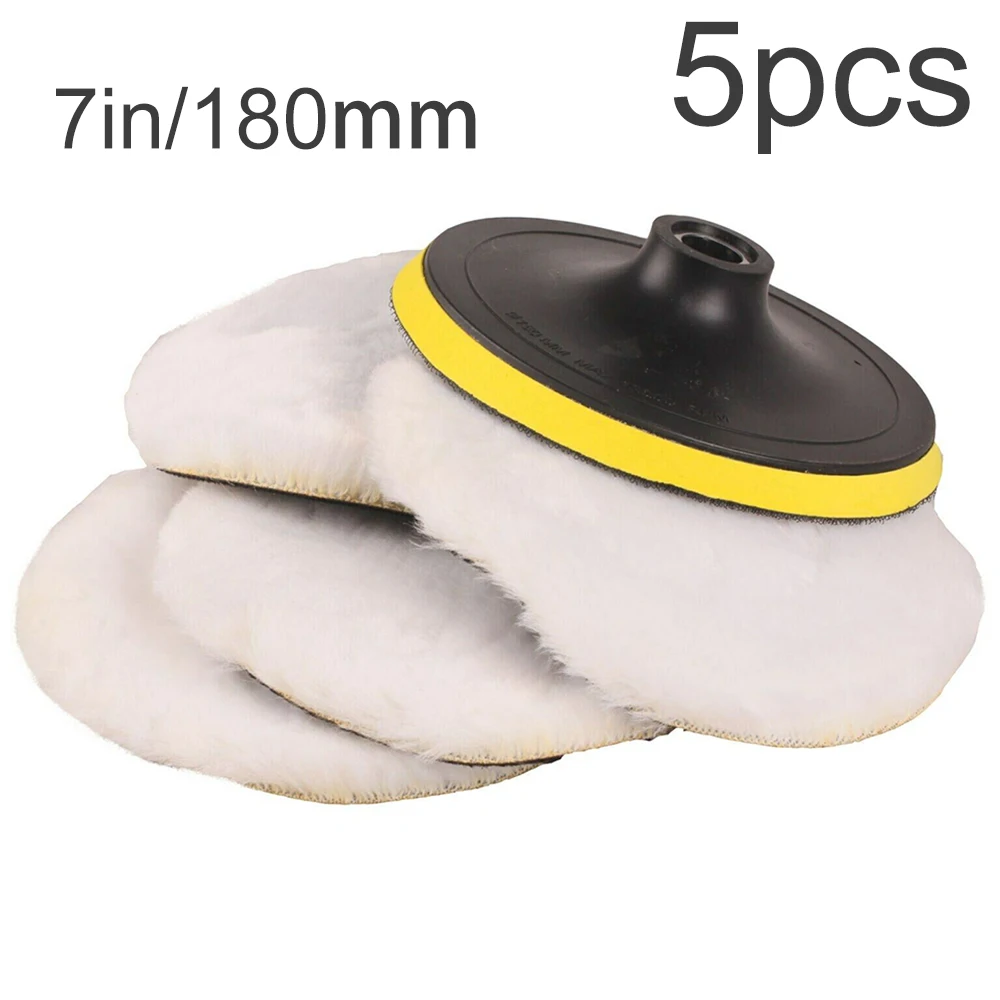 Polidor de lã de Polimento Ferramentas de Limpeza Branco Acessórios 8500 Rpm 3 Conj. de materiais p polimento e moagem