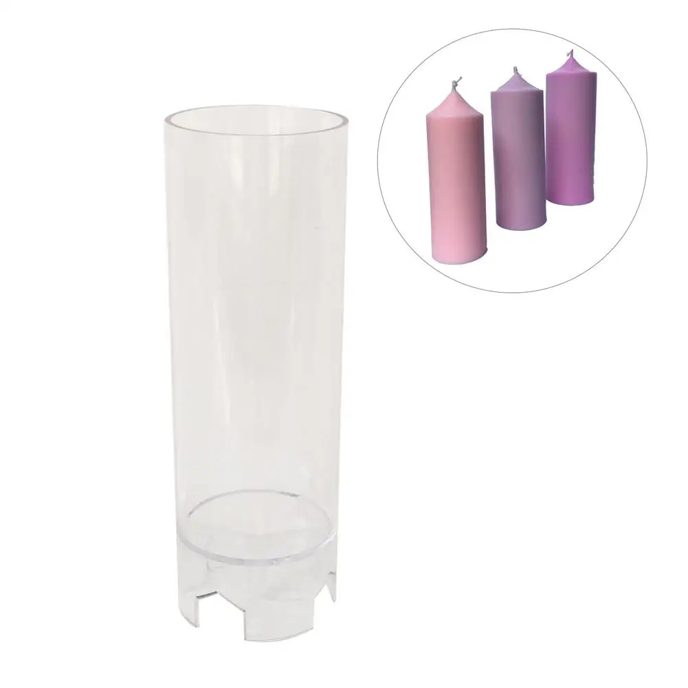 DIY Candle Making Supplies Cylinder-Shaped As A Gift Plastic Candle Molds Making Candles 