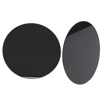 

2Pcs Black 3Mm Acrylic Plastic Circular Plate Cutting Round Mirror - Diameter 200Mm & Diameter 100Mm