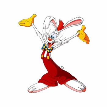 

13cm x 11.5cm For Roger Rabbit Vinyl Material Car Stickers Fashion Decal Waterproof Occlusion Scratch Decoration