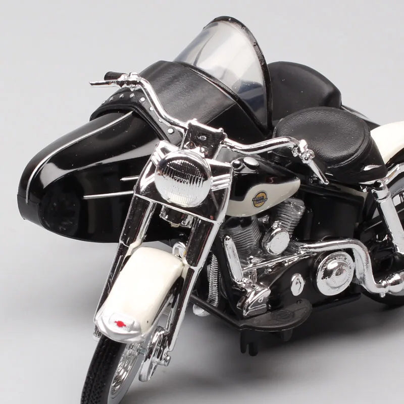 Детские 1:18 maisto мини-весы 1958 FLH Duo Glide мотоциклетная коляска Diecasts& Toy Vehicles Touring bike Модель для коллекции