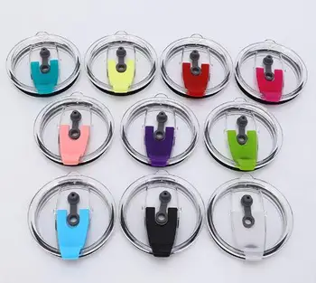 

10pcs 30oz Leakproof Reusable Plastic Cup Lid Thermal Insulation Seal Cover for 30oz Tea Cup Cover Coffee Cup Can insert straw