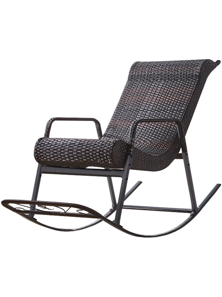Rocking Chair Rattan Chair Adult Recreational Recreational Chair Carefree Chair Elderly Rocking Chair Lunch Chair Balcony Indoor Rocking Chair Rattan Chair Adult Recreational Recreational Chair Carefree Chair Elderly Rocking Chair Lunch Chair Balcony Indoor