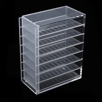 

Eyelash Storage Box,7-layer 6-13mm False Eyelashes Display Stand/ Board Tool,Beauty Grafting Eyelash Board Acrylic Storage Case