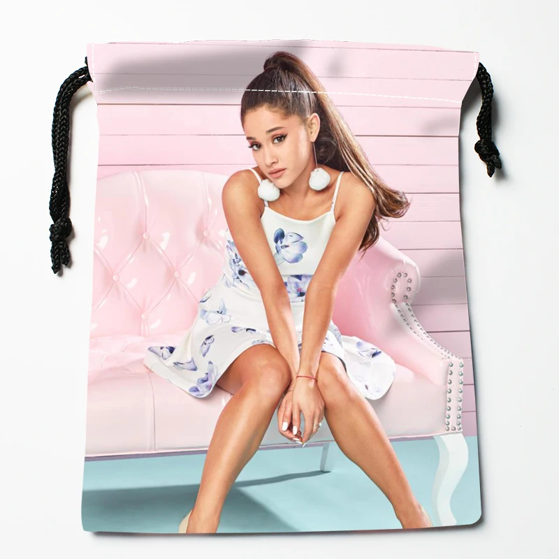 Новое поступление Ariana Grande Сумки на шнурке на заказ для хранения с принтом, сумки для хранения, размеры 18X22 см, сумки для одежды