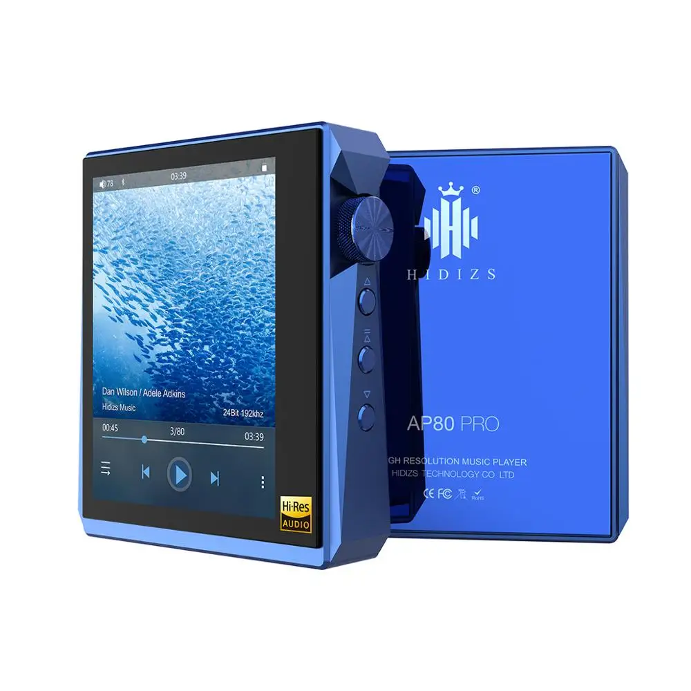 Hidizs AP80PRO HiFi dual ESS9218 MP3 Bluetooth Music Player With Touch Screen Portable FLAC LDAC USB DAC DSD 64/128 FM Radio DAP 